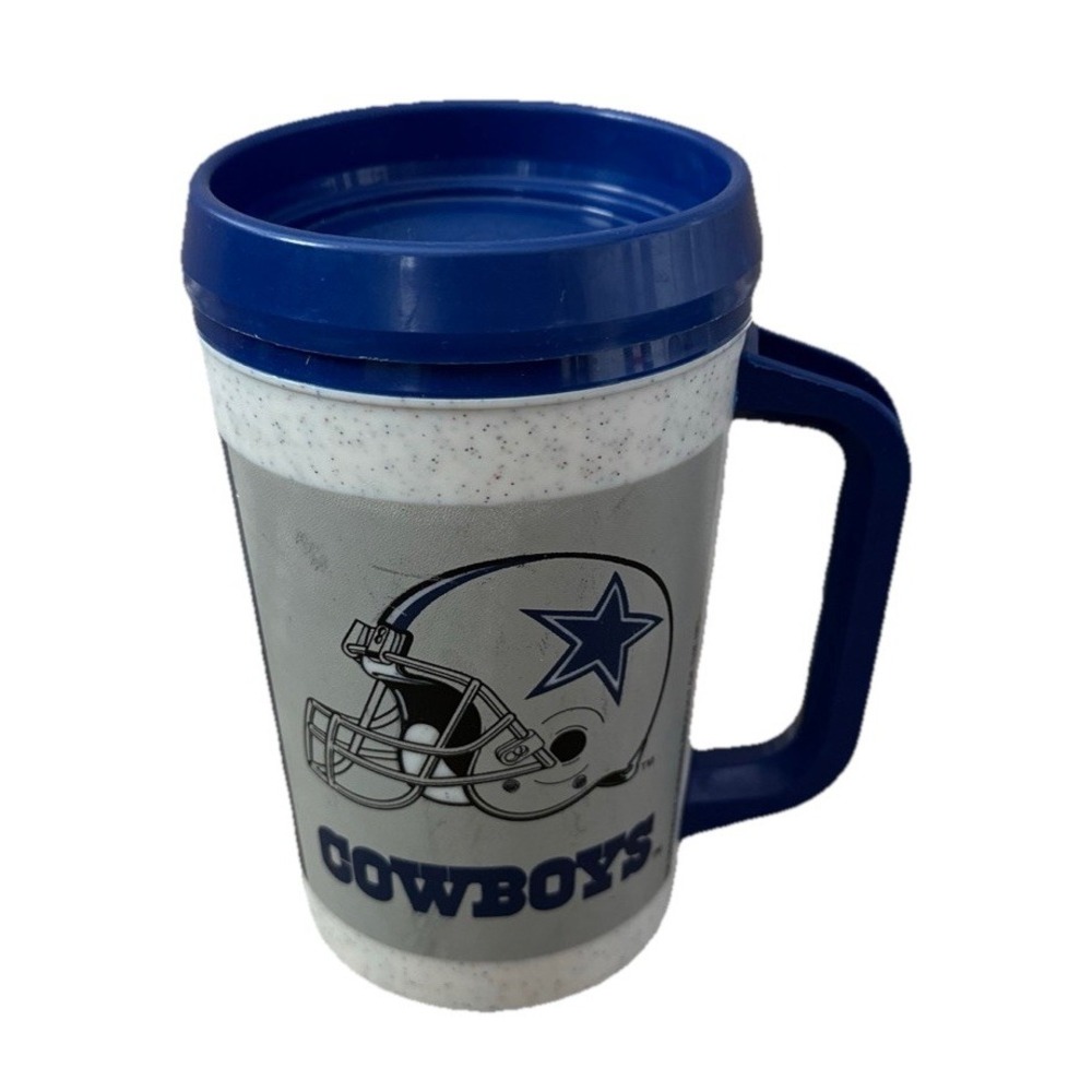 Vtg Dallas Cowboys NFL Football 7-11 Insulated Mug Cup Tumbler Aladdin w/Lid USA